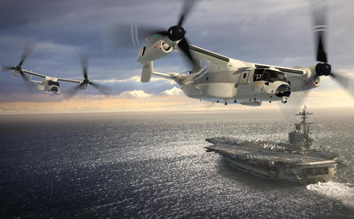 Artist's concept of the CMV-22B Opsrey
