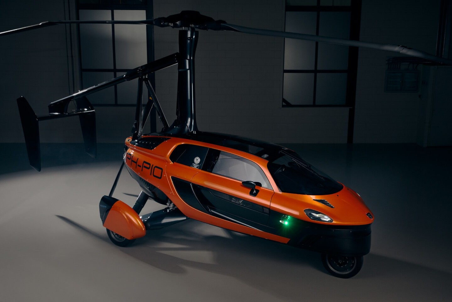 With at least 330 m (1,000 ft) of runway, the Pal-V flying car can lift off into the skies