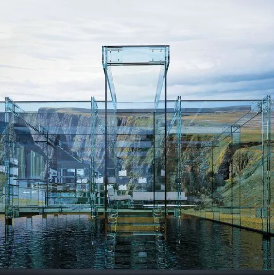 An impressive view through Carlo Santambrogio's glass house