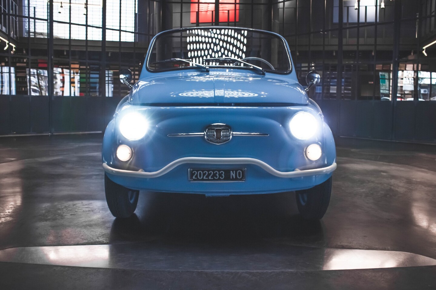 Retaining its classic looks, this 1958 Fiat 500 Jolly has been transformed by Garage Italia into a stunning, modern electric car