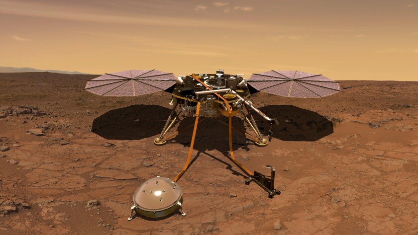 Artist's concept of the InSight lander