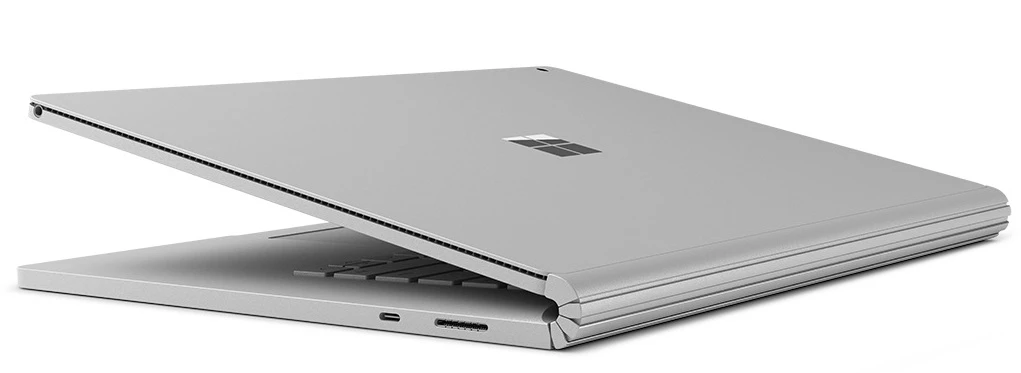 The hinge and connector has been redesigned for the Surface Book 2