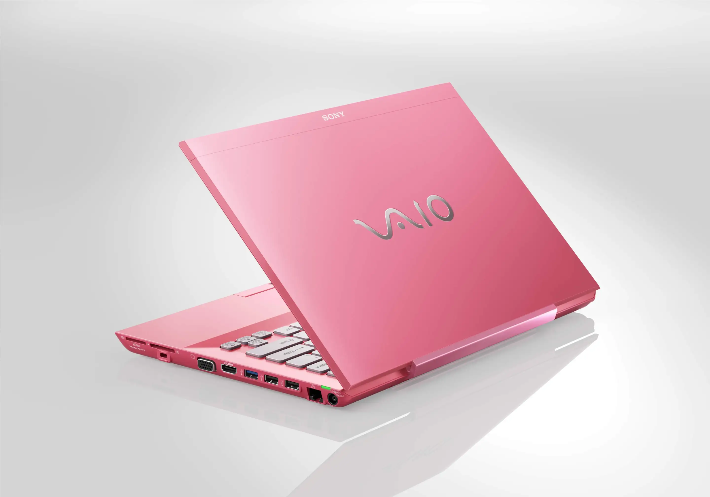 The VAIO S series will be available in black, white, silver, pink and blue