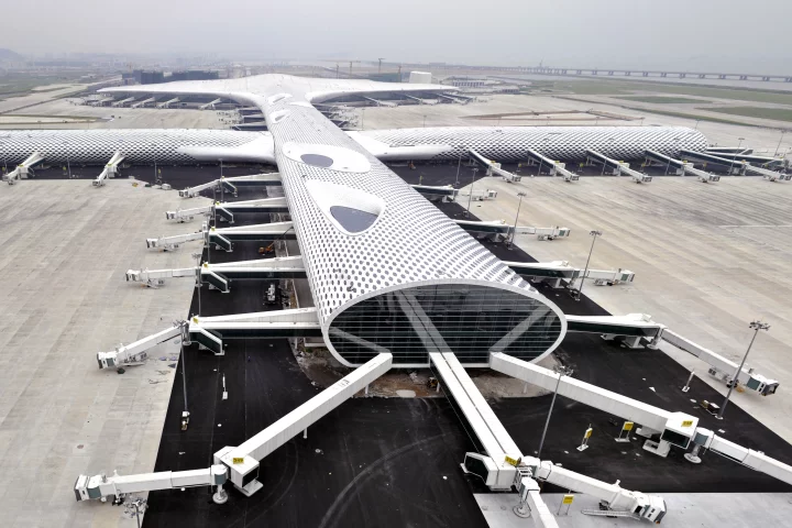 Shenzhen Bao'an International Airport Terminal 3, designed by Studio Fuksas (Photo: Studio Fuksas)