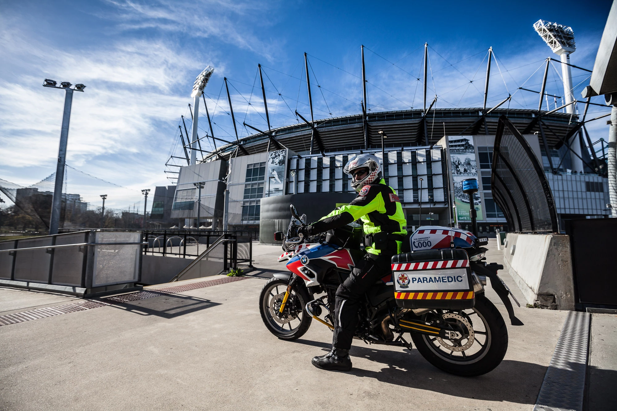 "The dispatchers do a reasonable job of dispatching us, but we do also like to keep an ear on things because they might not always be taking the abilities of the bikes into account. We might be the third or fourth closest resource to a particular call, but that call might be on a pedestrian promenade, or in a carpark with a roof too low to let an ambulance in. We can say 'hey, we've got better access to that job, put it on us.'"