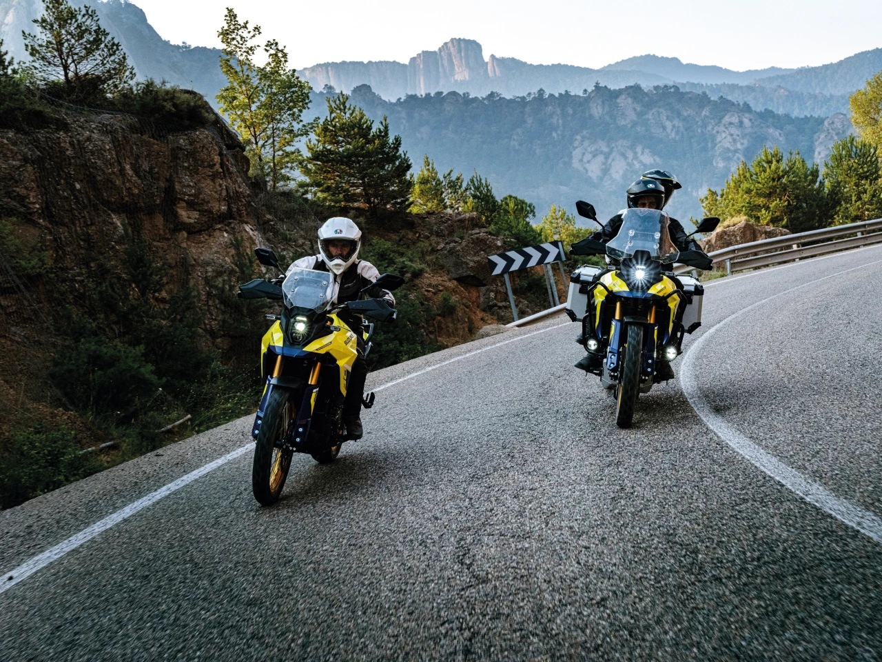 The 2023 Suzuki V-Strom 800DE should be equally effective both on and off paved roads