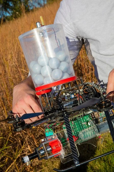 Researchers at the University of Nebraska-Lincoln are working on a safer and cheaper approach to controlled burning, starting these fires form the sky by way of drones