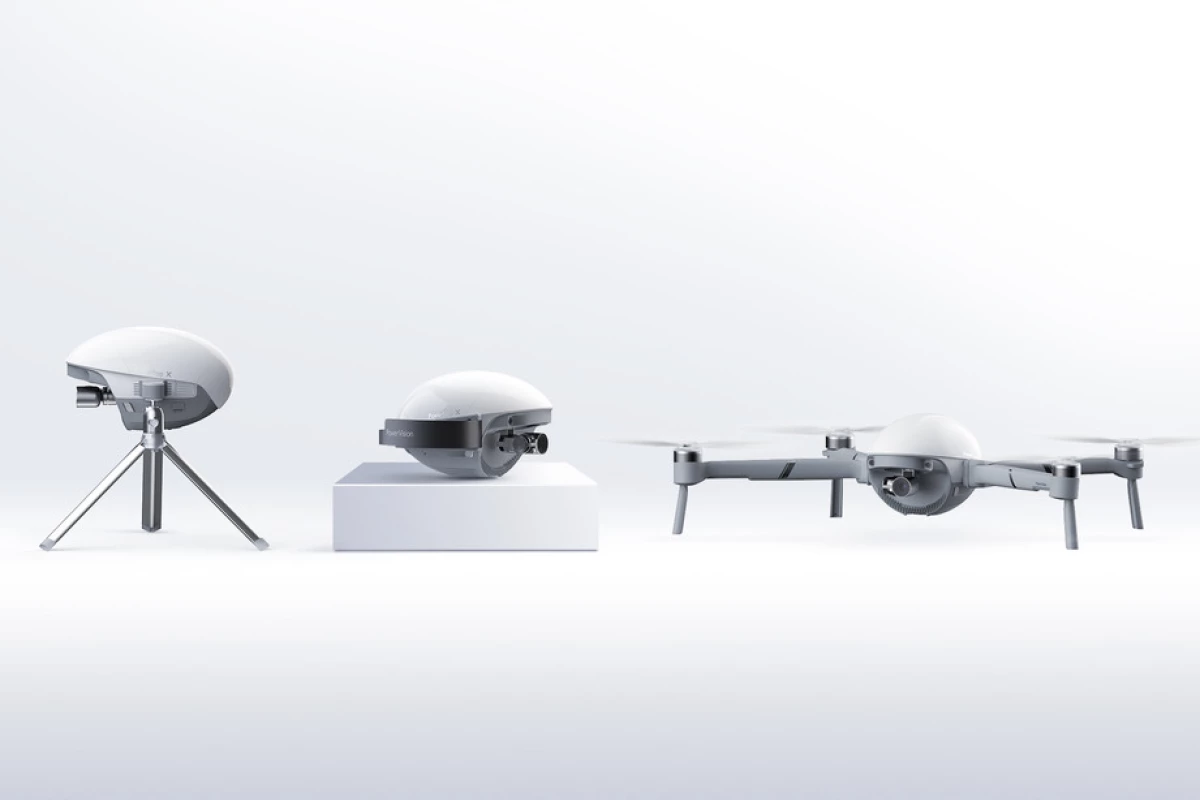 The PowerEgg X camera drone is packaged inside an IPX6-rated waterproof casing