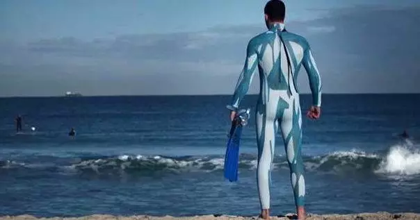 The Cryptic Pattern suit is designed to hide divers