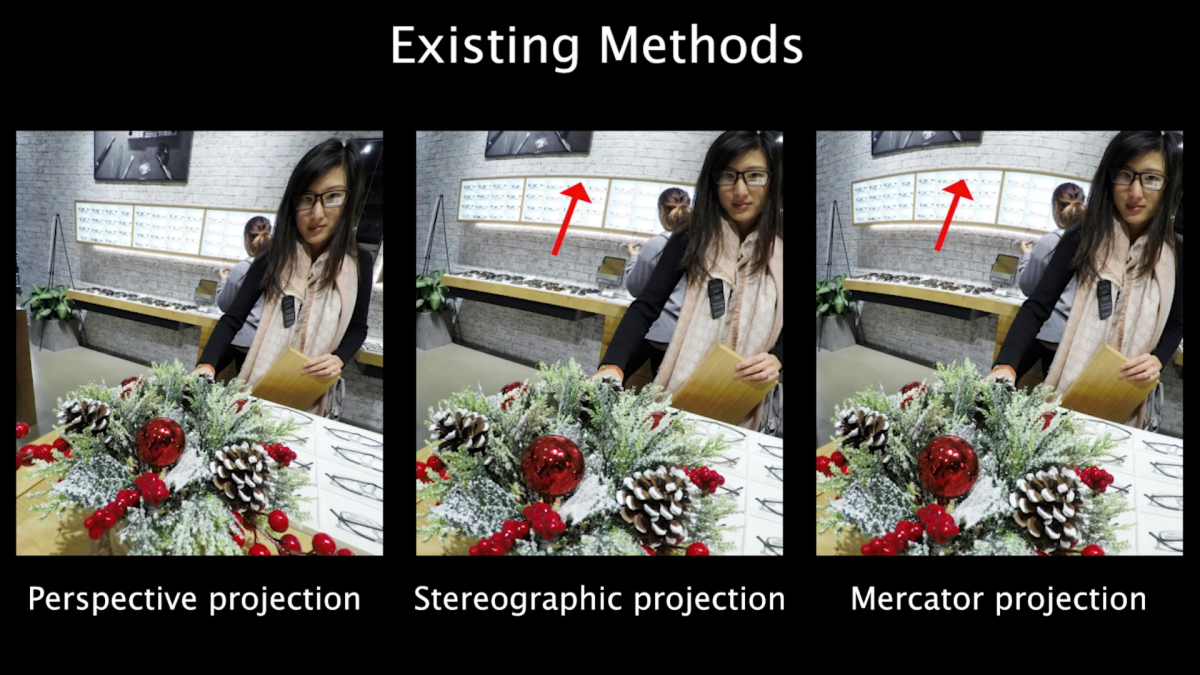 You can see the weird effects of perspective correction here