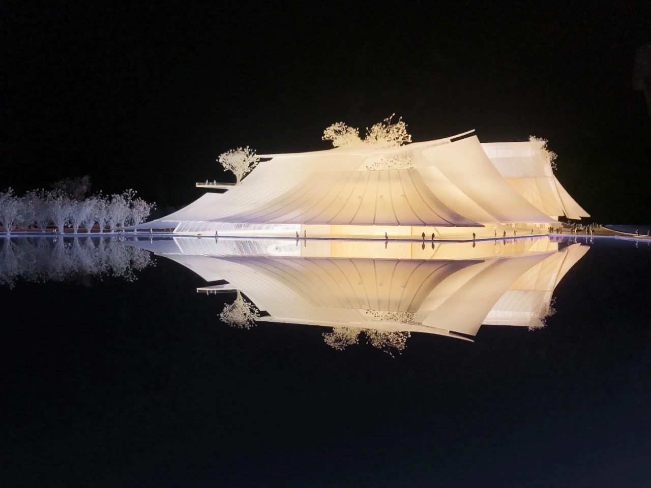 Architectural model of the Yiwu Grand Theater