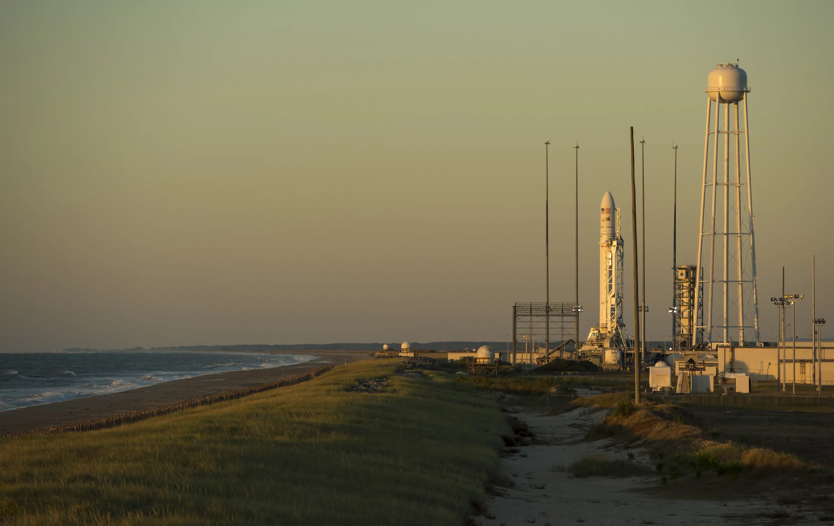 Antares rocket awaiting lift off (Image: NASA)