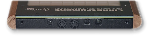 Linnstrument's midi, power and USB ports