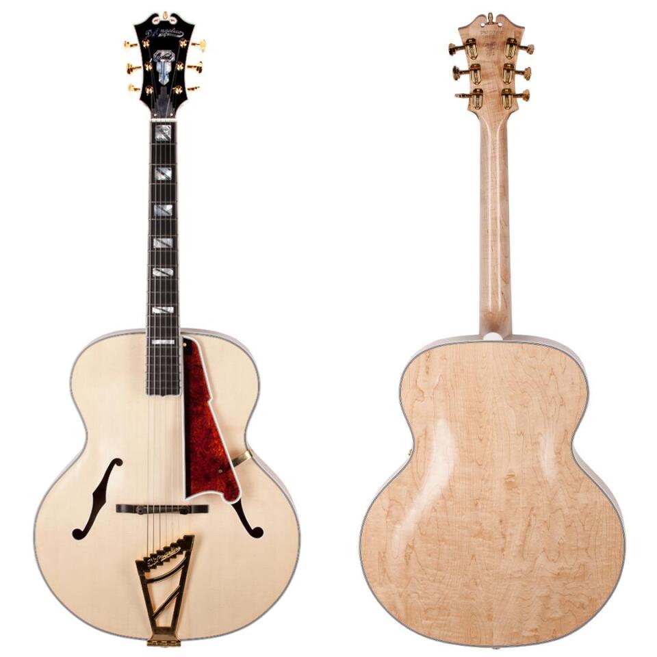 The 2013 D'Angelico USA Masterbuilt Excel built by luthier Gene Baker and his team at the PBG Workshop in Arroyo Grande, California
