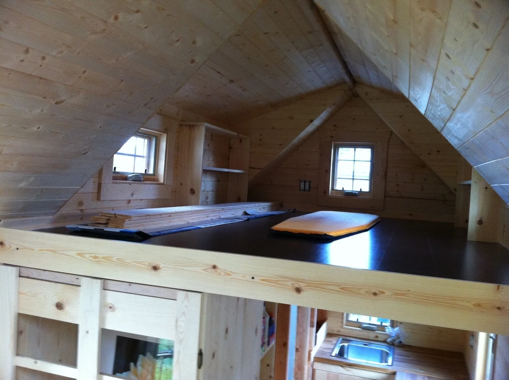 Building the loft space (Photo: Christopher Tack)