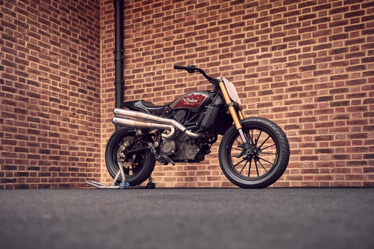 Indian's FTR1200, stripped back to Hooligan racing spec