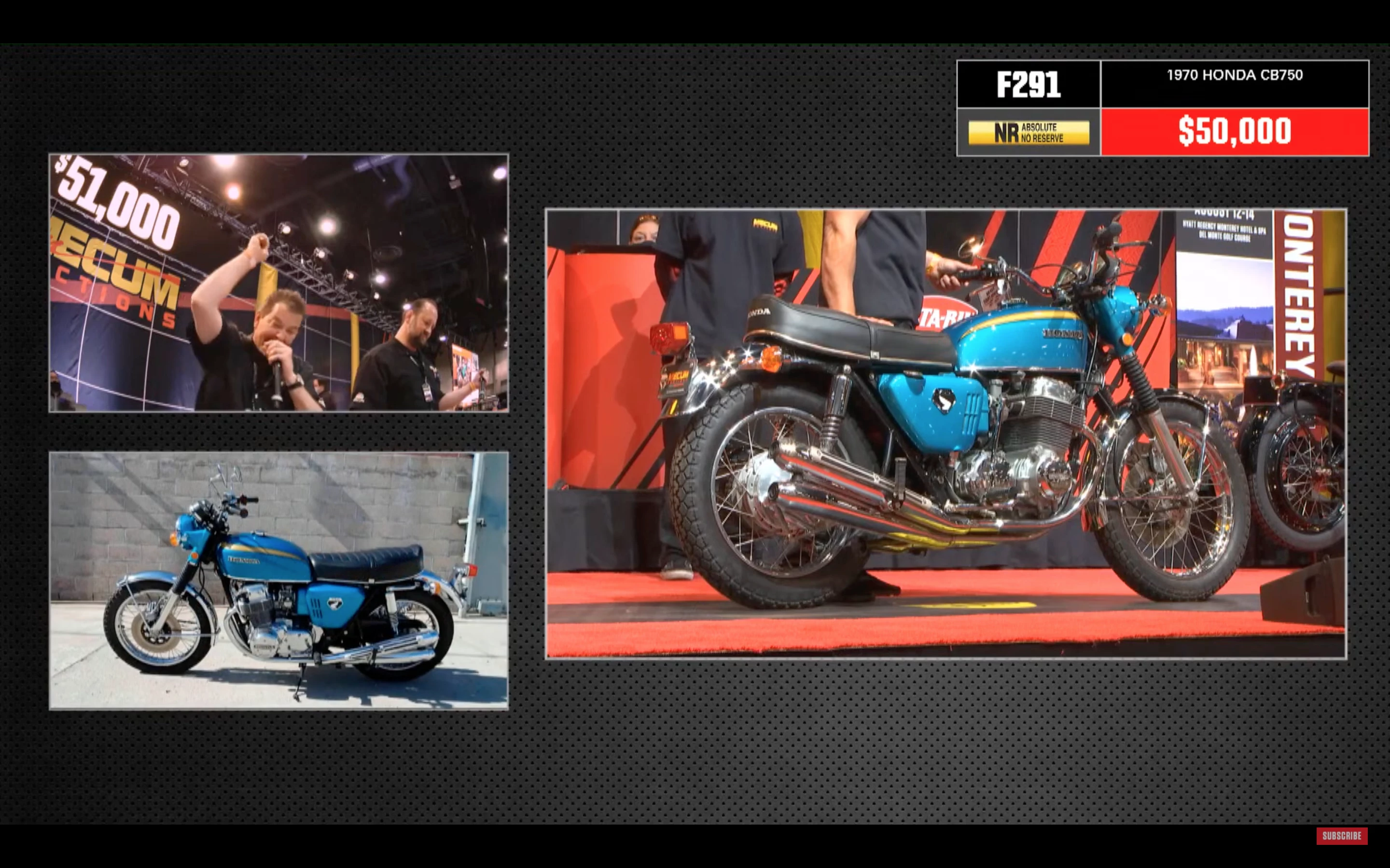 This 1970 Honda CB750 set a model record for a CB750 at US$55,000