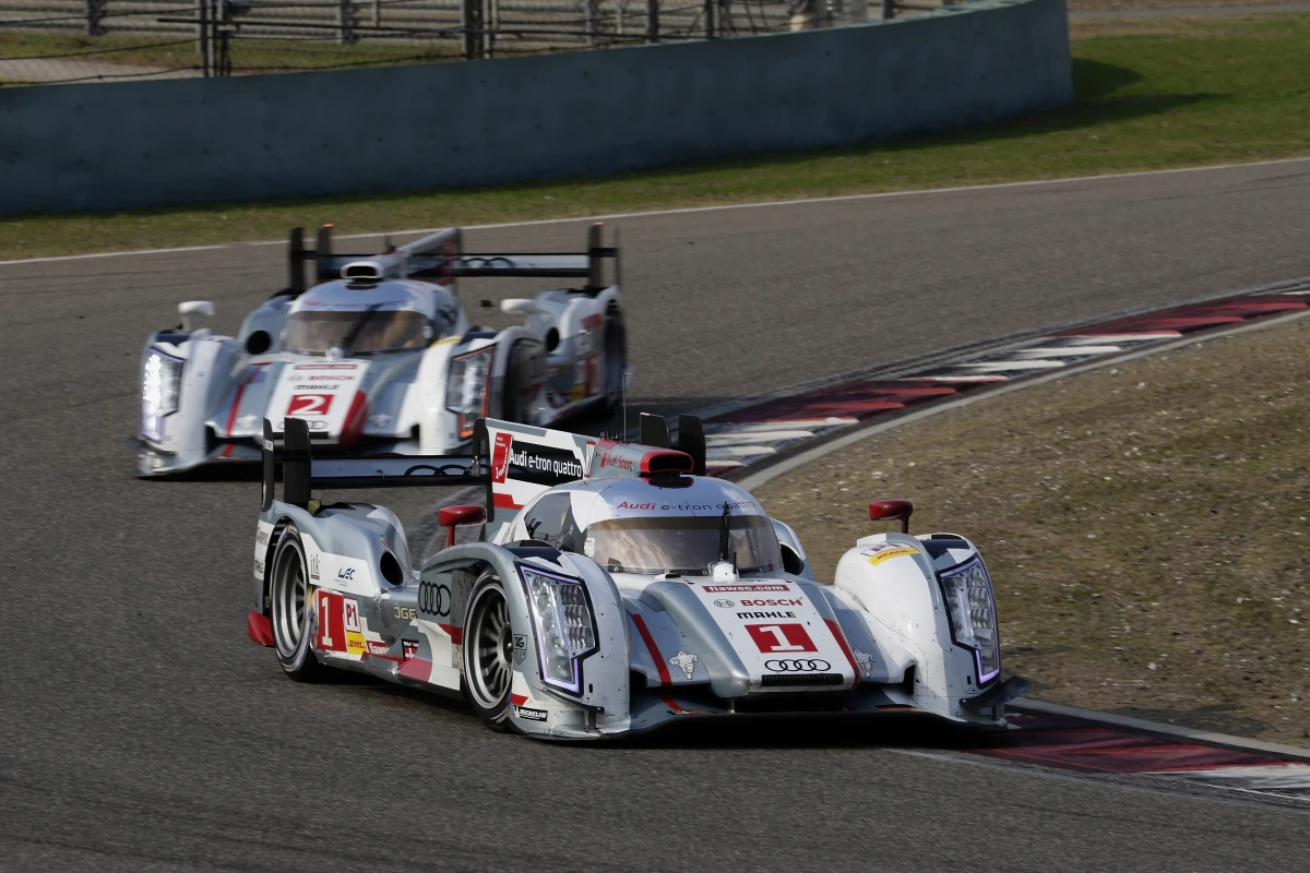 For the 2014 season, Audi's R18 e-tron will be running a mid-engine V6 TDI with not one but two hybrid power systems on board