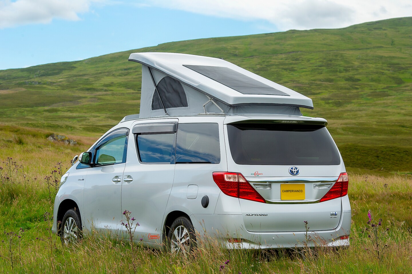 Toyota hybrid 4x4 Eco RV makes camp hundreds of miles away from it all