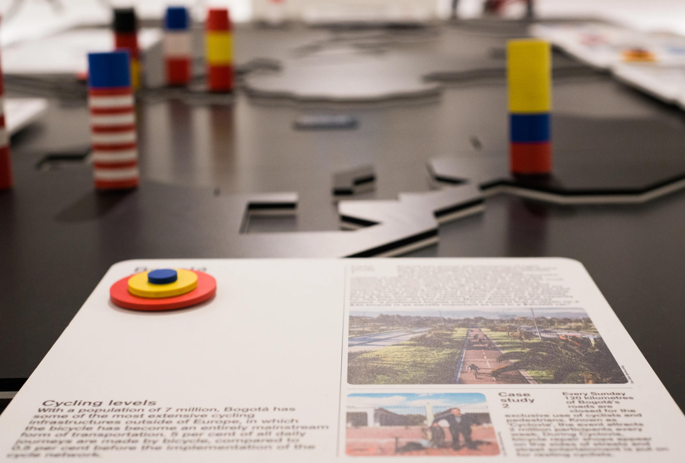 The Cycle Revolution exhibition also looks at how cities are changing to encourage more cyclists