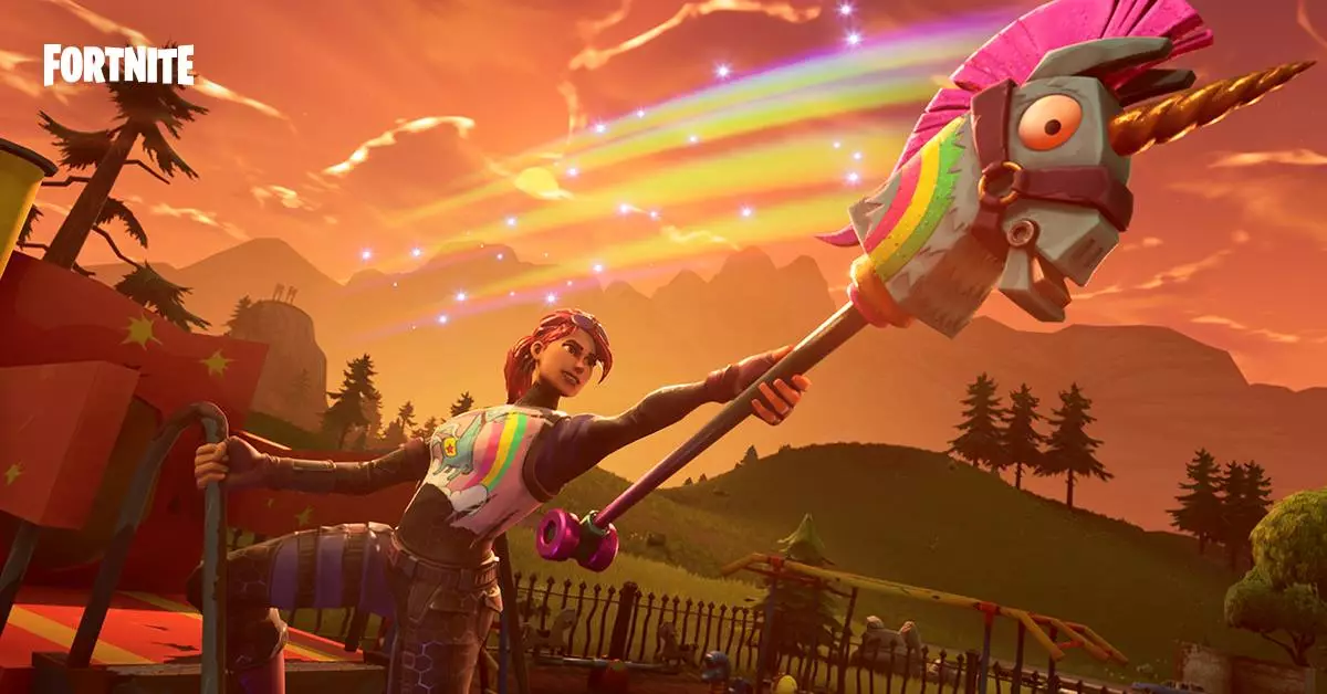 Fortnite – a veritable orgy of primary colors – like an explosion at a rainbow factory