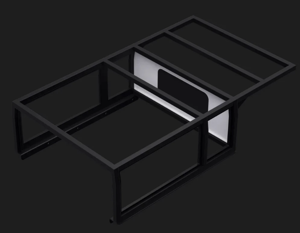 The Hardsider is built around a square-tube aluminum frame