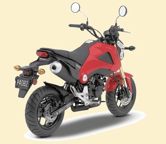 Right rear quarter view of Honda's Grom (Photo: Honda Powersports)