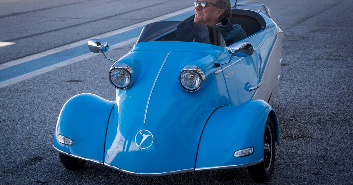 Messerschmitt revives classic 3-wheel microcars, in gas and electric