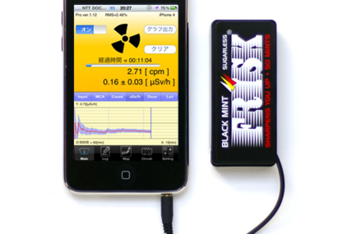 Japanese non-profit organization Radiation Watch has released a $46 Geiger Counter iPhone peripheral