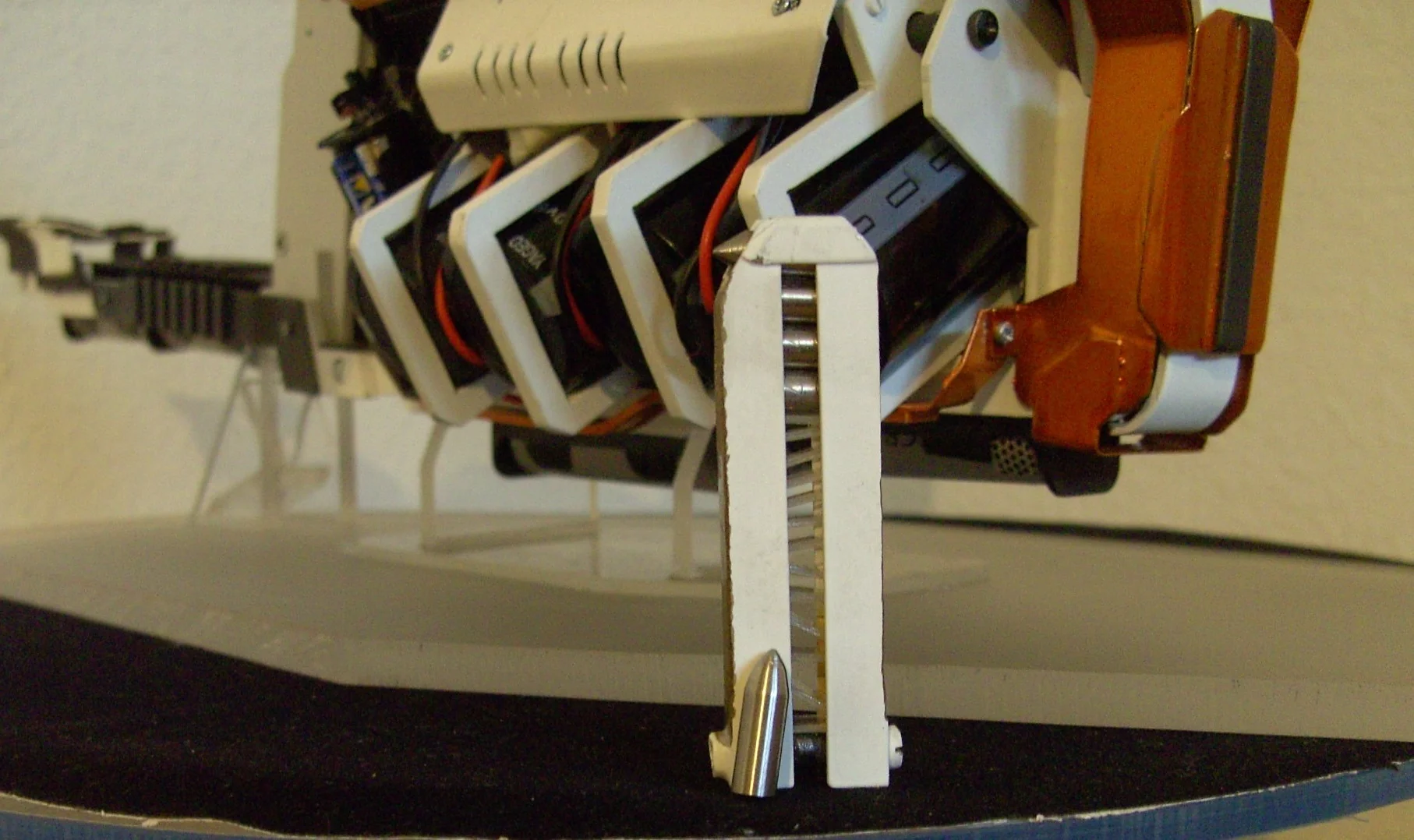 The Gauss Rifle's 8-slug ammunition clip