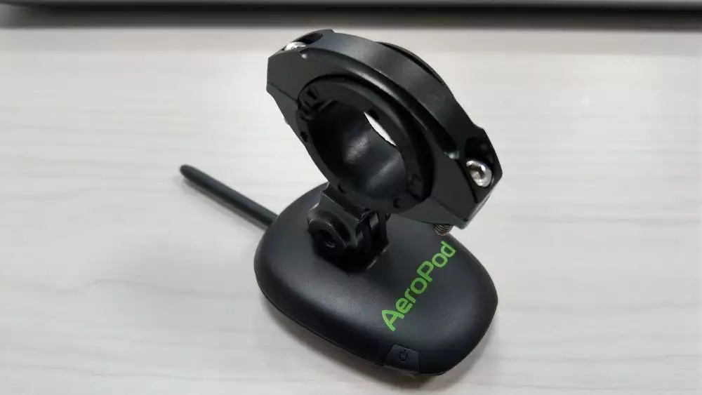 The AeroPod is claimed to calculate riders' coefficient of drag times frontal surface area, or CdA