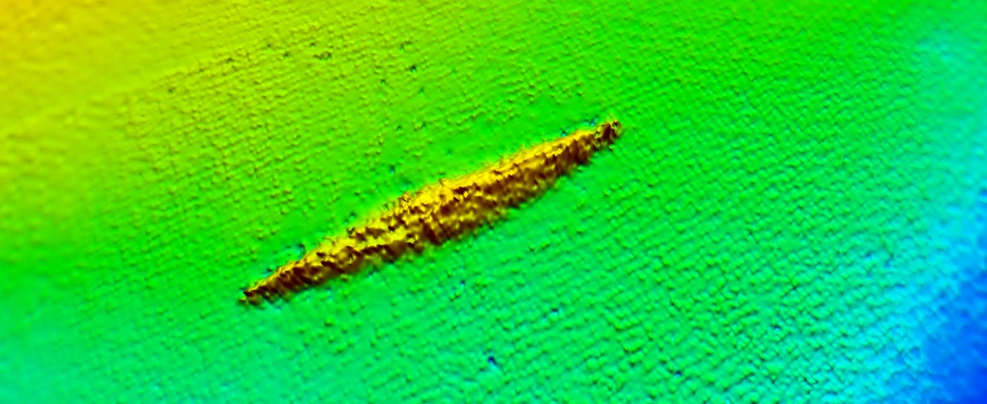 Survey data showing HMAS AE1 on the sea bed