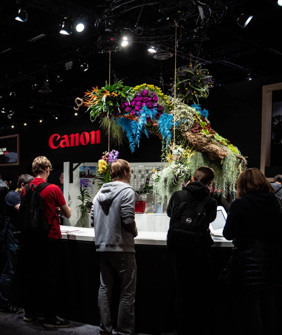 Visitors to the Canon stand had the once-in-a-lifetime opportunity to photograph... This thing, whatever it is