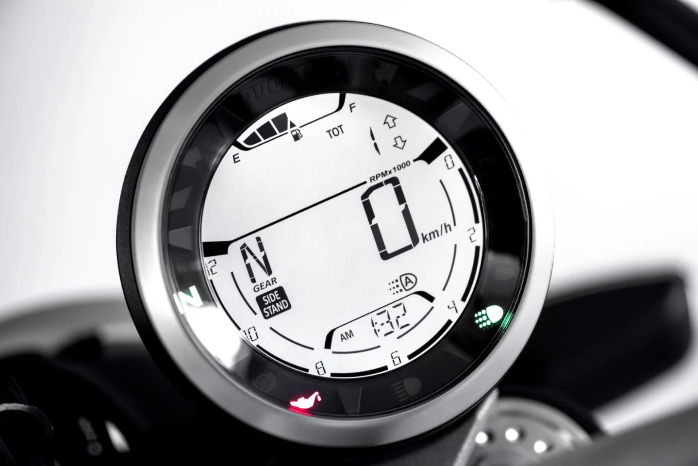 2019 Ducati Scrambler "Joyvolution": upgraded dash with fuel gauge and gear position indicator