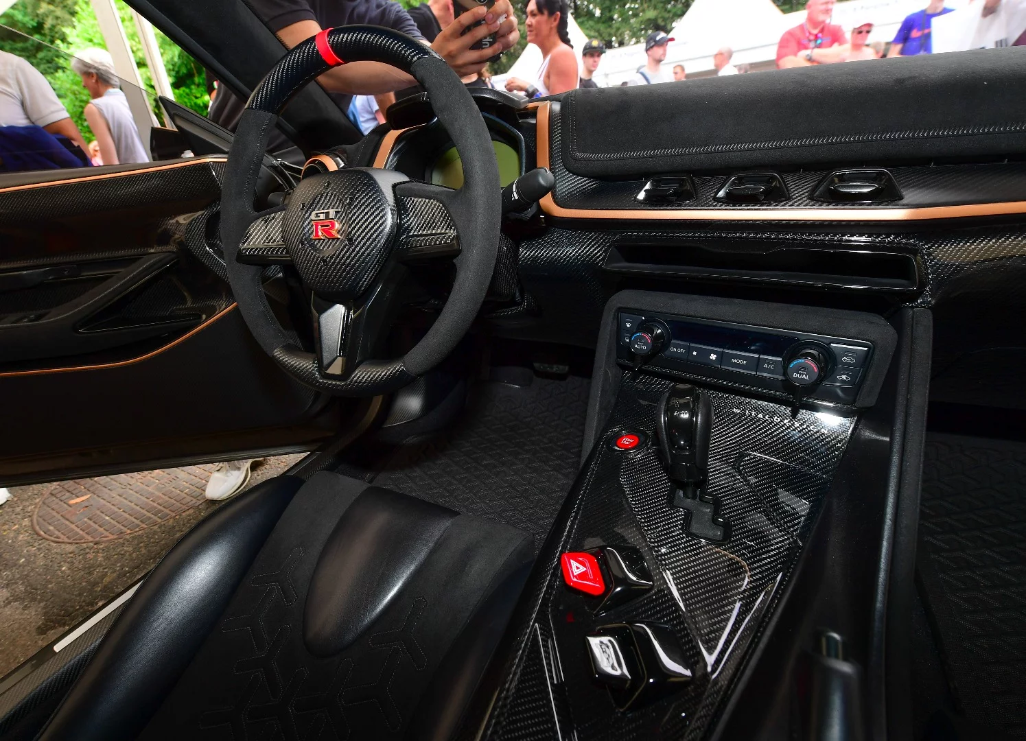 The updated interior of the GT-R50