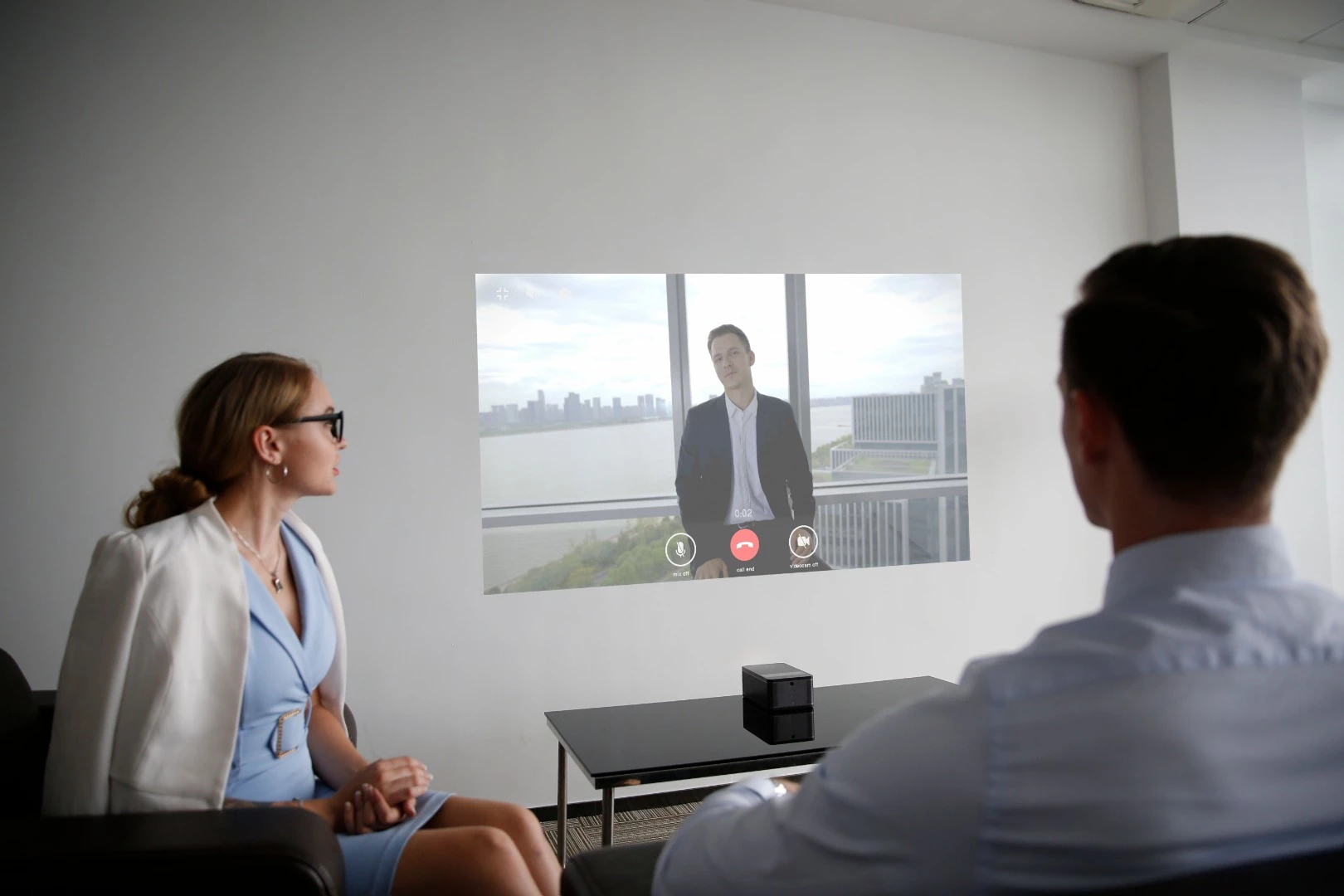 The puppy cube includes a 5 megapxil camera for video conferencing in the boardroom or at home