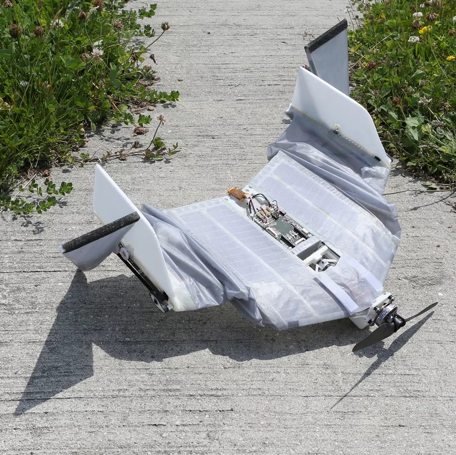 Researchers have created a prototype drone aircraft that is also able to walk on the ground