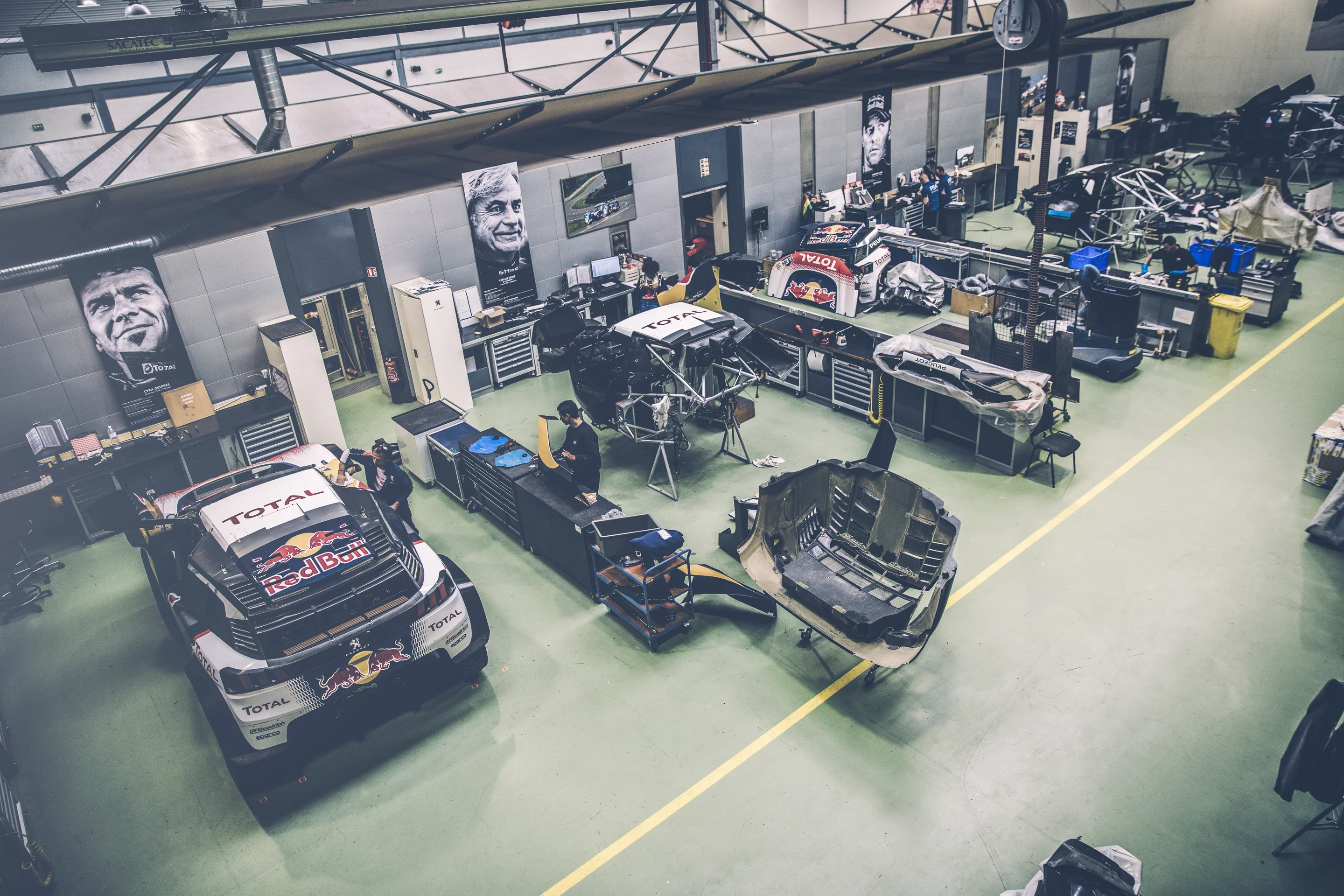 Preparations are underway to have the three cars ready and in Moscow for the start of the Silk Way Rally next week