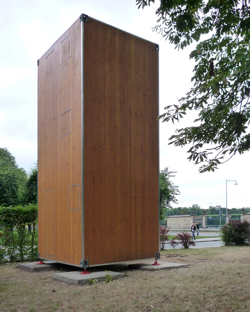 HomeBox has been designed so it can be easily transported to various locations for temporary or permanent use