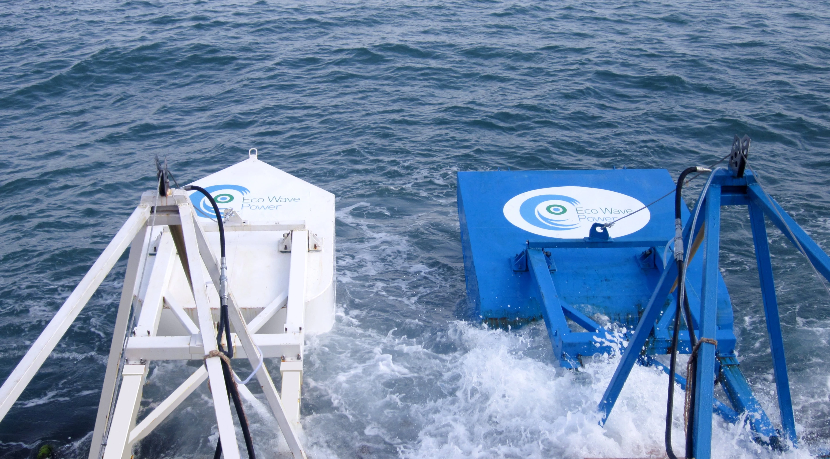 The Wave Clapper and Power Wing medium scale wave energy generation system on test in the Black Sea