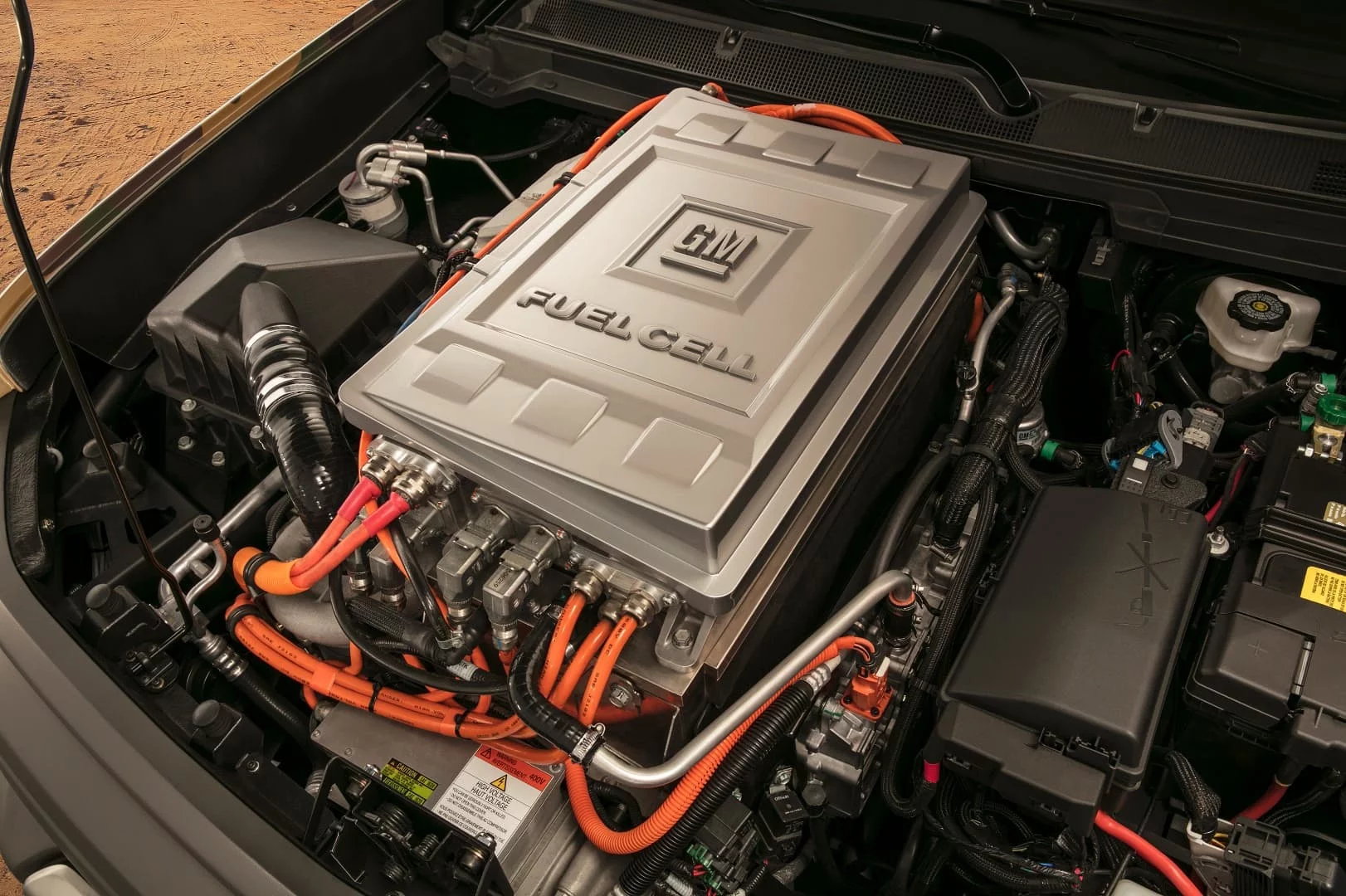 The ZH2 is powered by a fuel cell powertrain