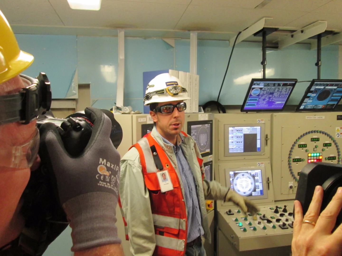 inside the control room in Bertha
