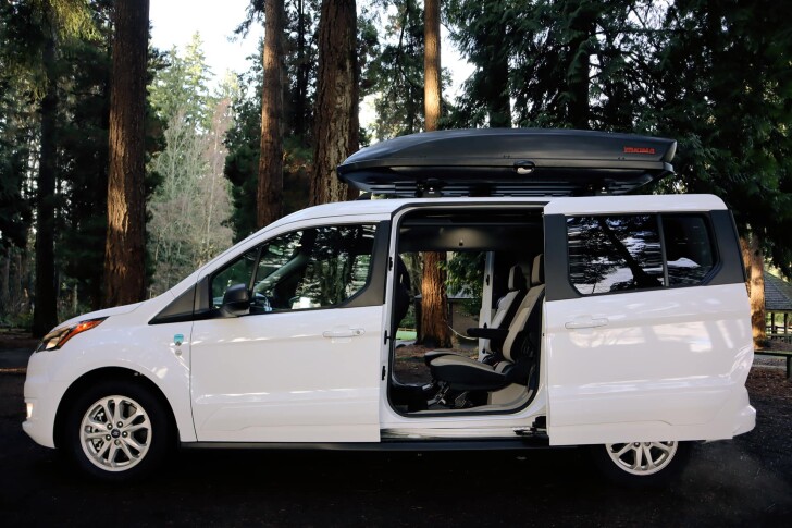 Caravan Outfitter makes the all-new 2022 Free Bird a Ford-based four-seat mini-camper van