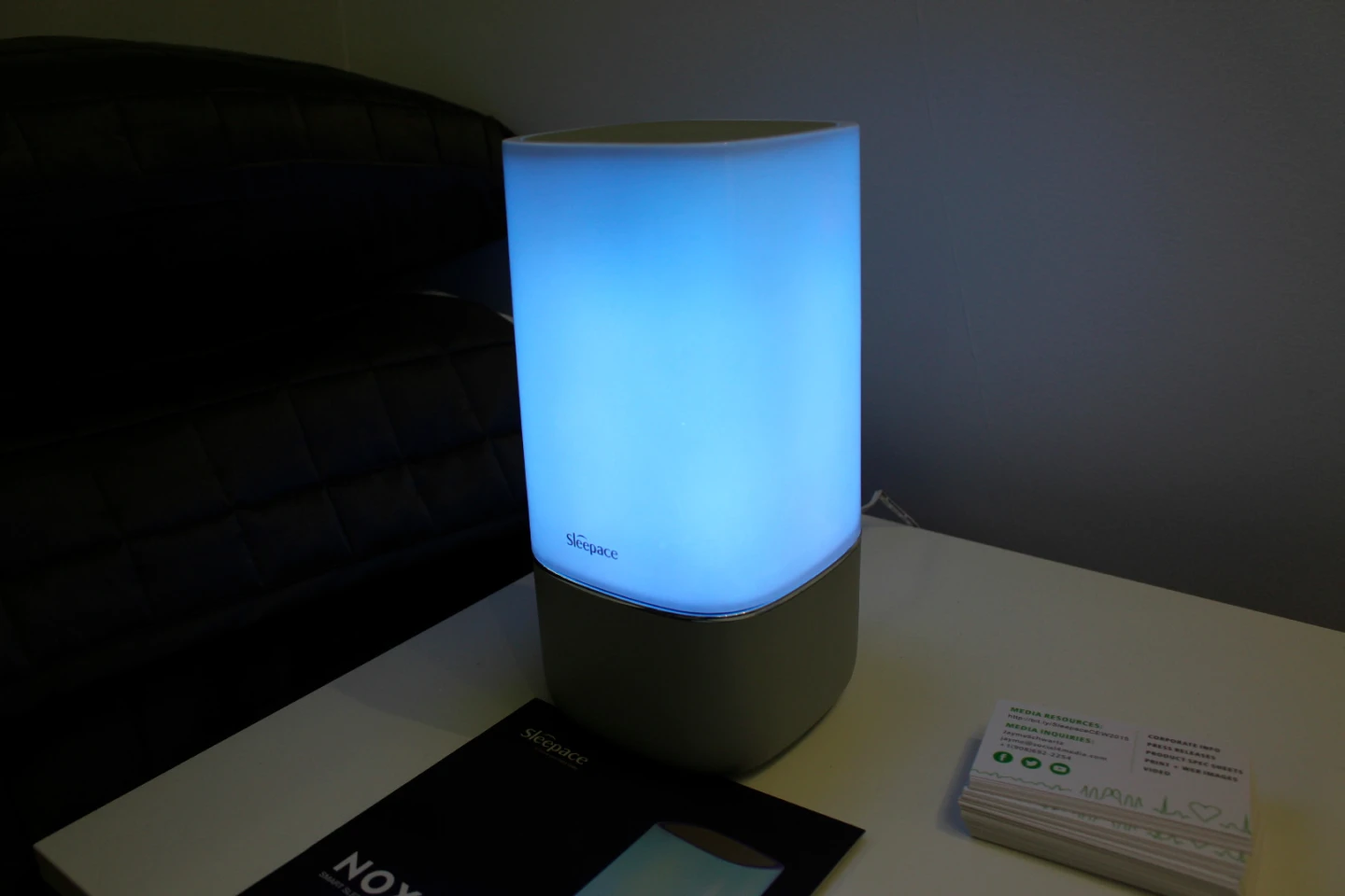 The Nox light has a range of light and sound programs to help users to fall asleep