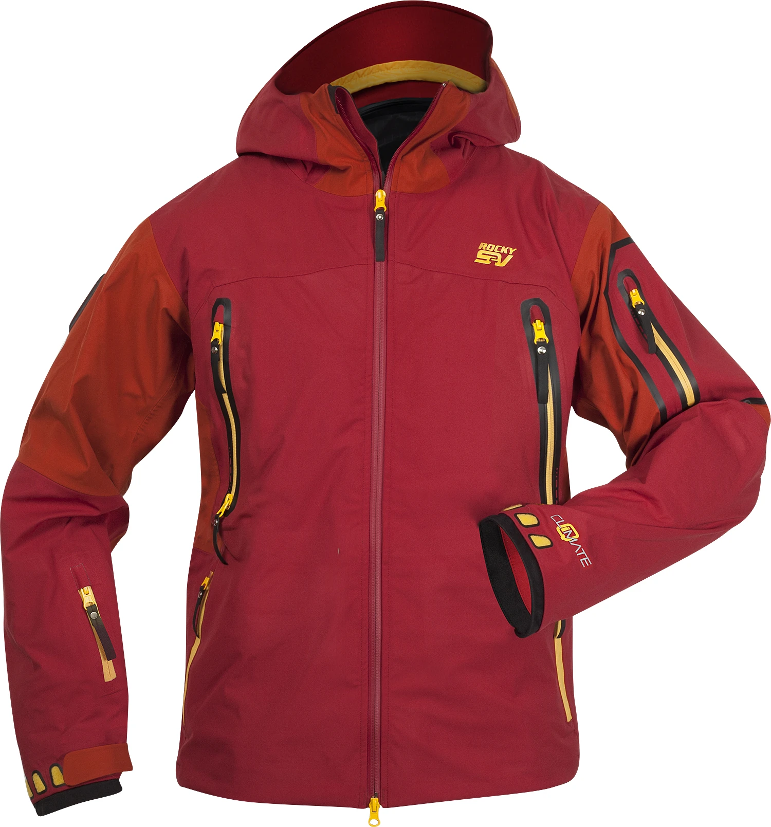 The Provision jacket combines weather protection and survival gear