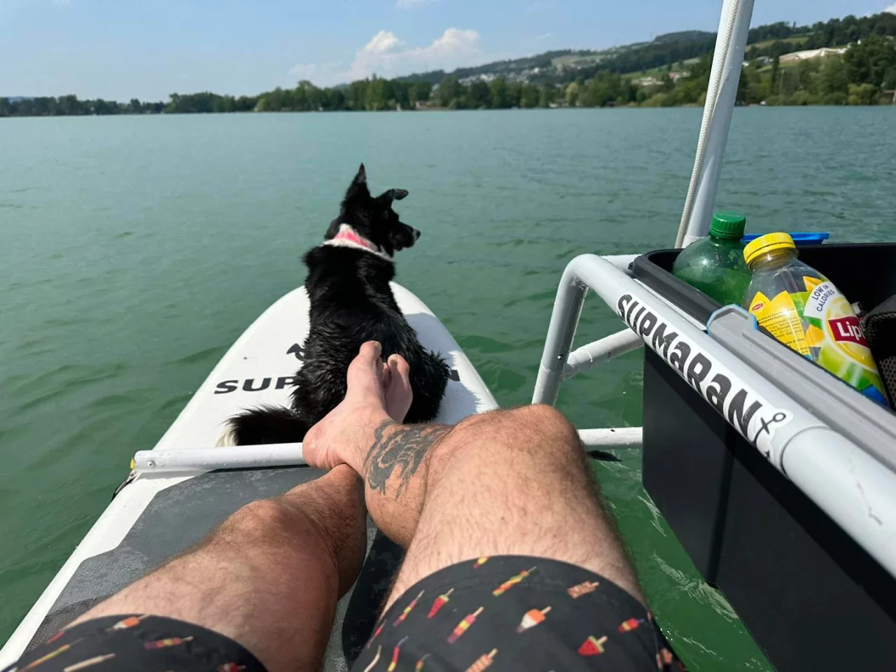 The Supmaran's cargo box keeps refreshments close at hand