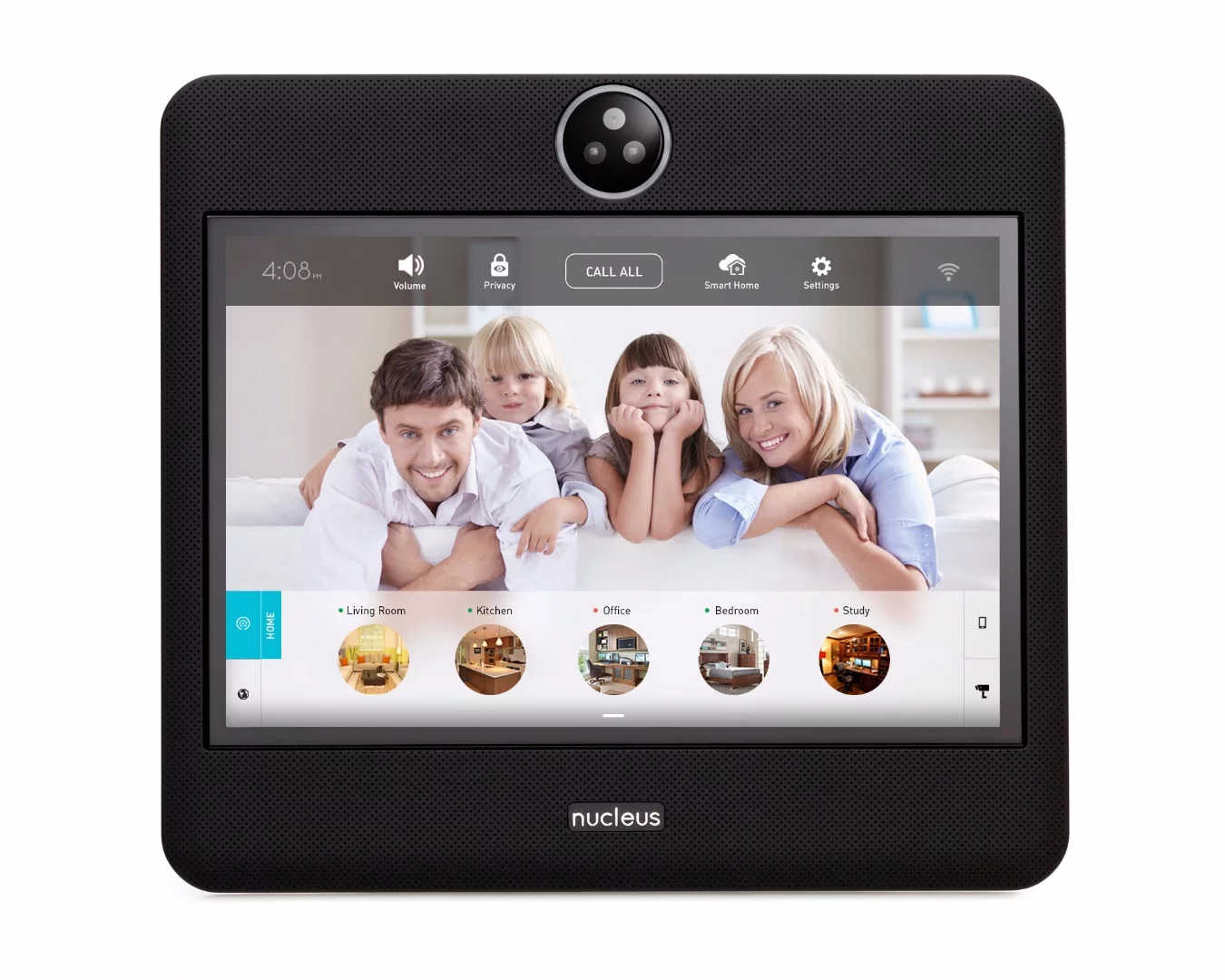 Using the Nucleus, it's possible to make video or voice calls with a single tap or a single voice command