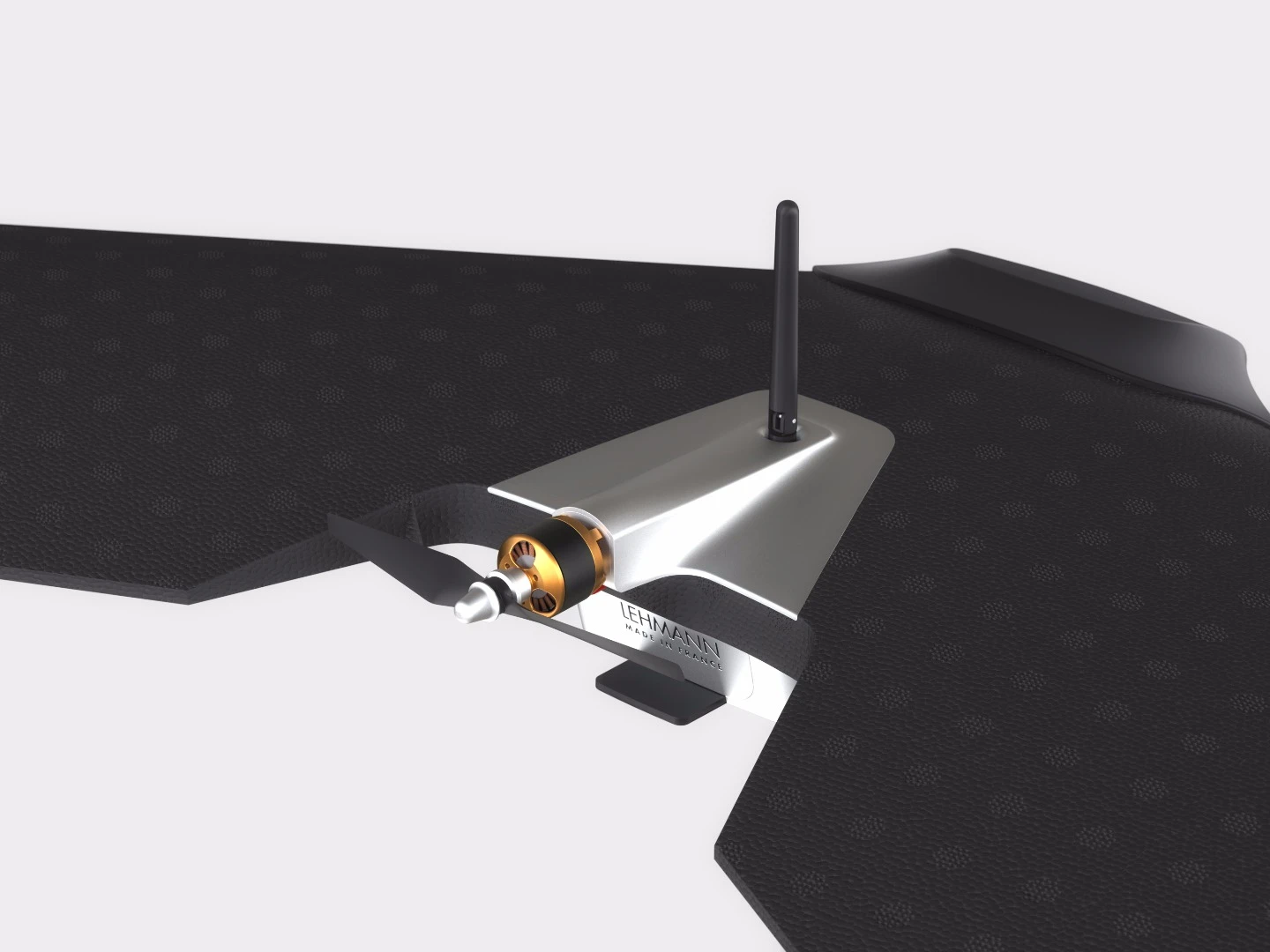 The drones are propelled by a single electric pusher propeller with brushless motor