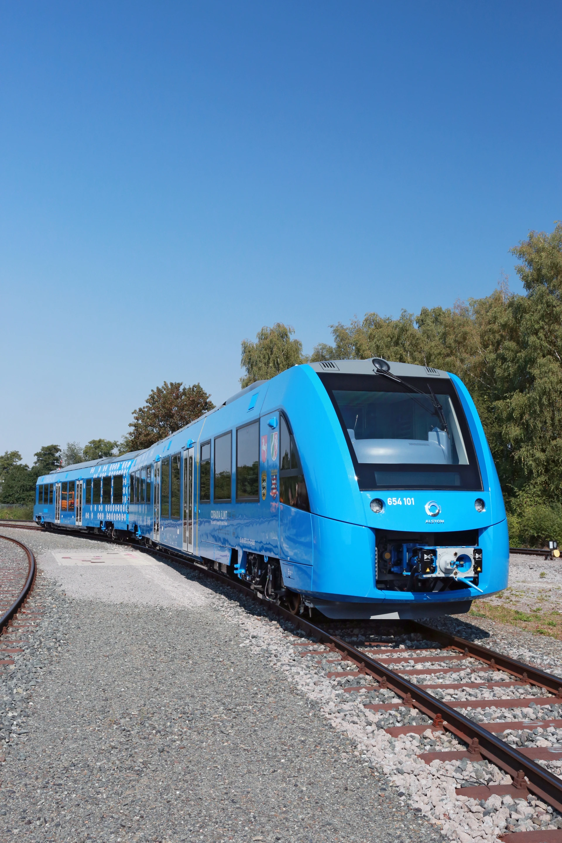 The Coradia iLint is powered by hydrogen fuel cells