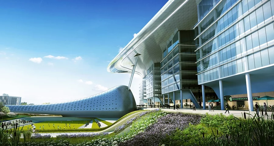 Asia Aerospace City will feature research and development facilities, office suites, academic campuses, a convention center and residential areas